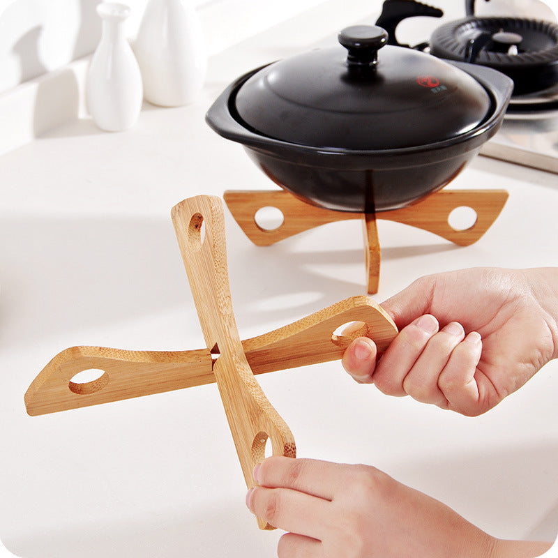 Chinese-Style Natural Bamboo Heat-Resistant Kitchen Counter Mat