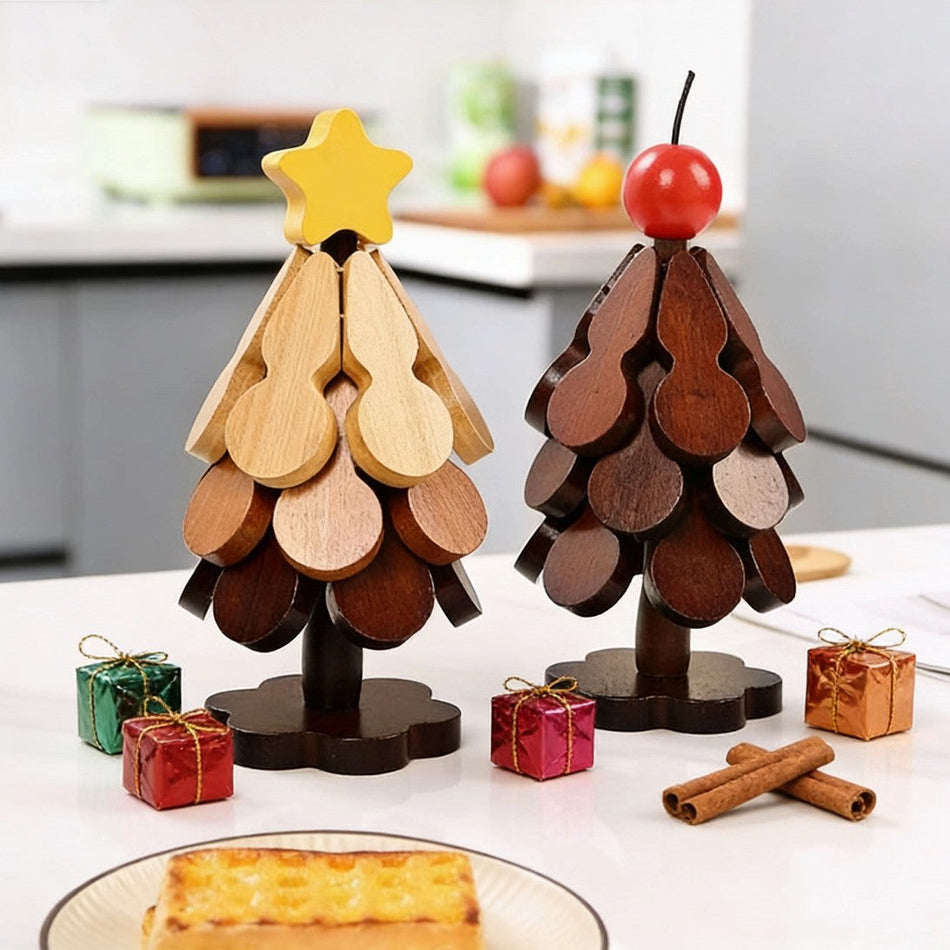 Tree & Christmas Gourd-Shaped Heat Insulation Mat Decorative