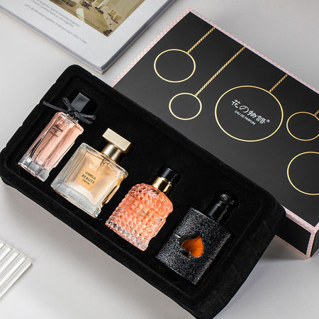 Women's Light Fragrance Perfume Gift Set Four-Piece Collection