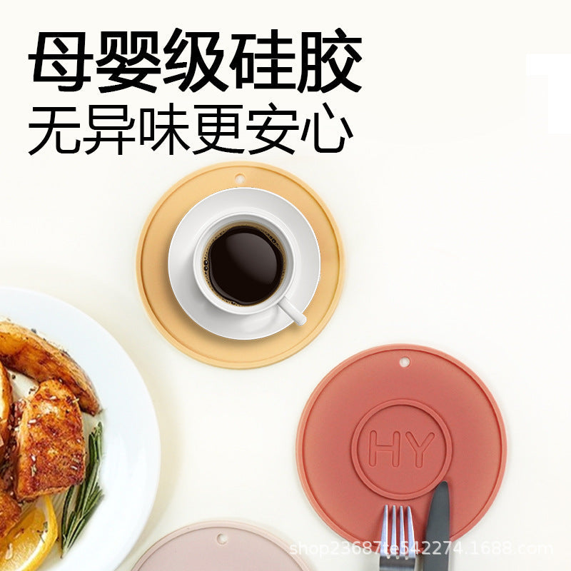 Light Luxury Soft Rubber Heat-Resistant Placemat Anti-Scalding