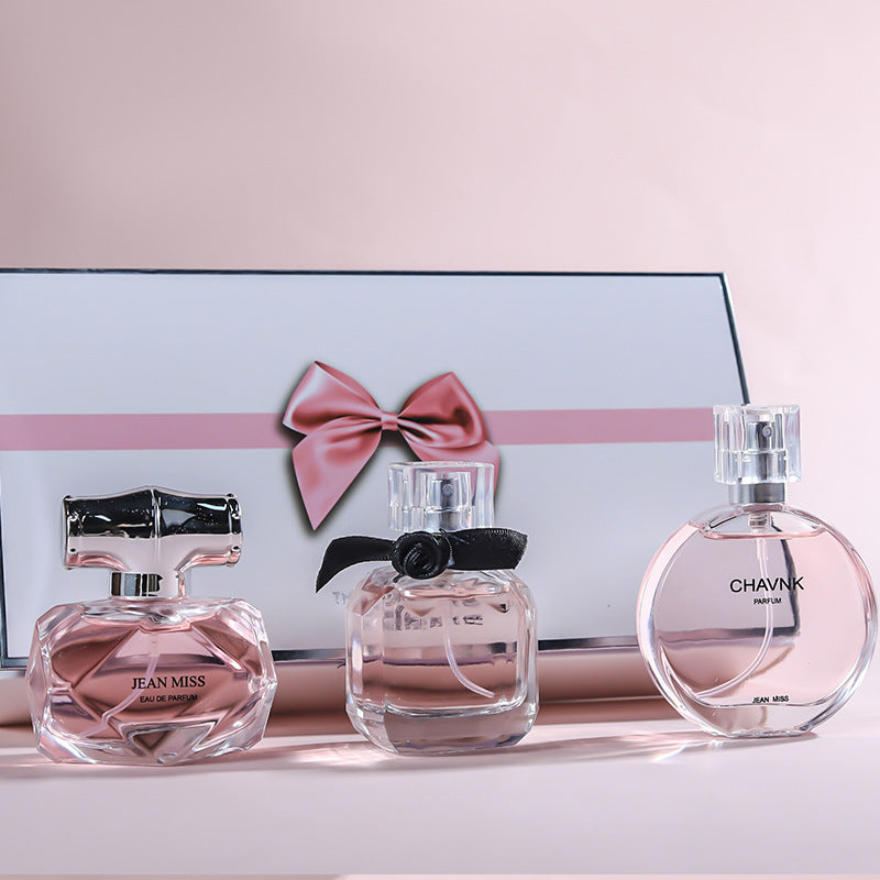 Women's Three-Piece Perfume Set Long-Lasting Fragrance Gift Box
