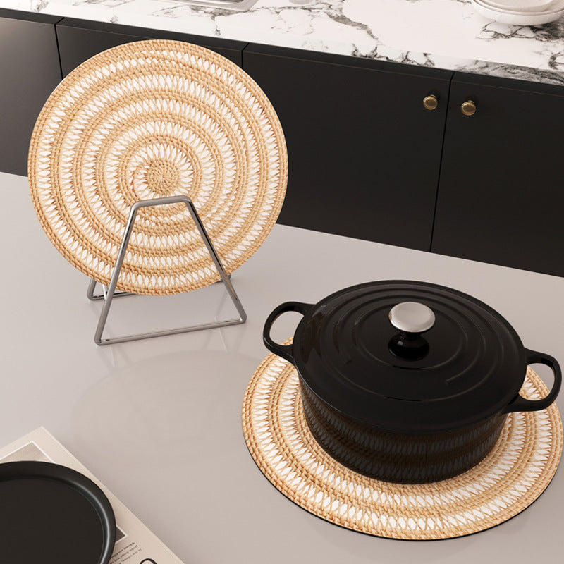 K-bamboo High Temperature Resistant Sand Pot Heat Insulation Mat Oil-Proof Table Pad
