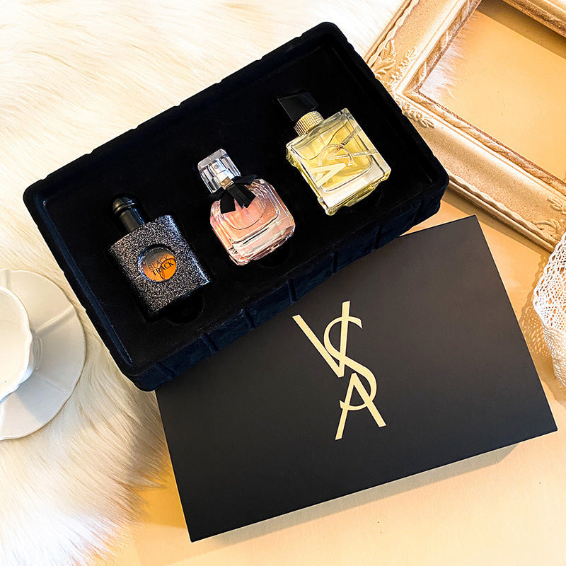 Women's Light Fragrance Perfume Set Three-Piece Gift Box