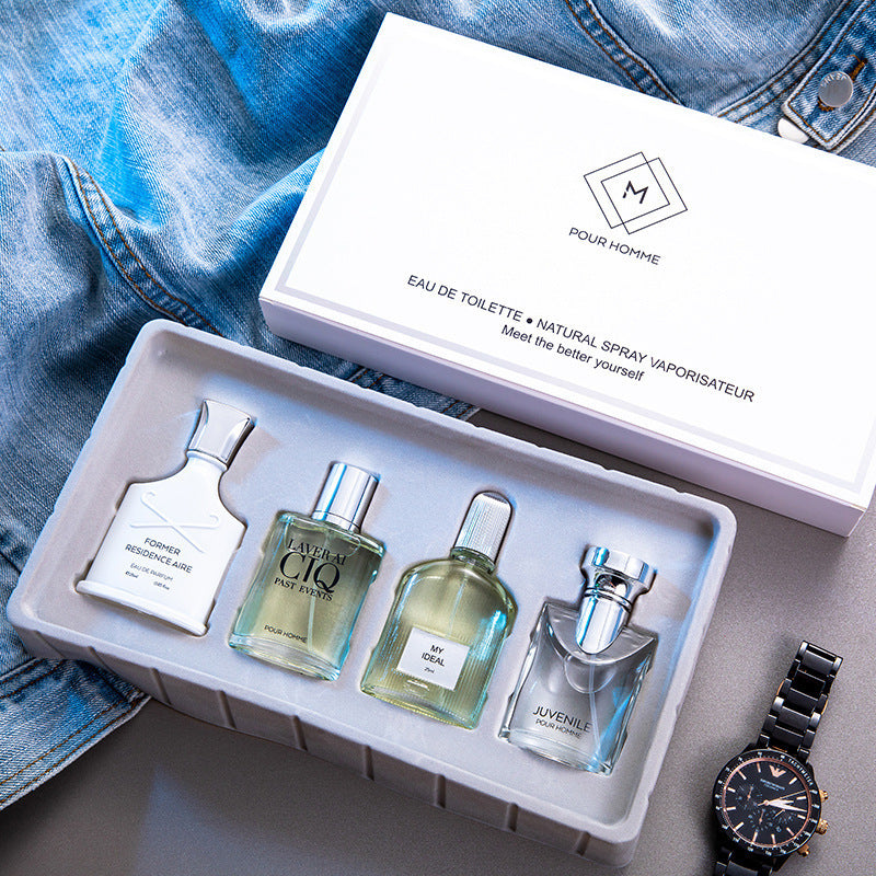Men's Floral Fruity Eau De Toilette Long-Lasting Gift Set