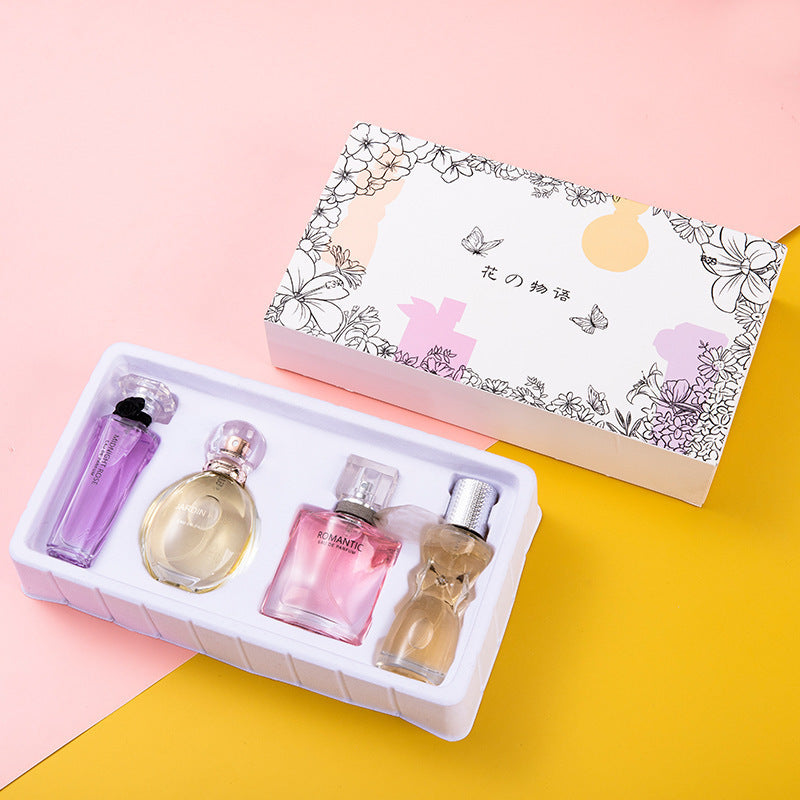 Women's Fresh Floral Perfume Gift Set Long-Lasting Fragrance