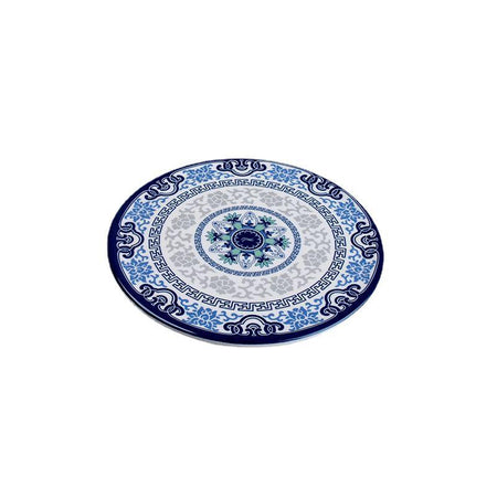 Blue & White Melamine Heat Insulation Placemat Anti-Hot Table Mat 6Pc