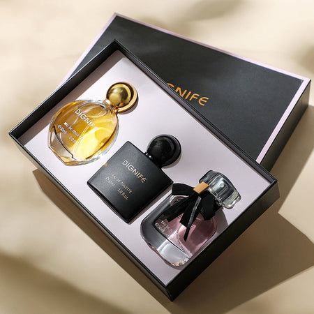 Women's Eau De Parfum Three-Piece Black Opium Style Gift Set