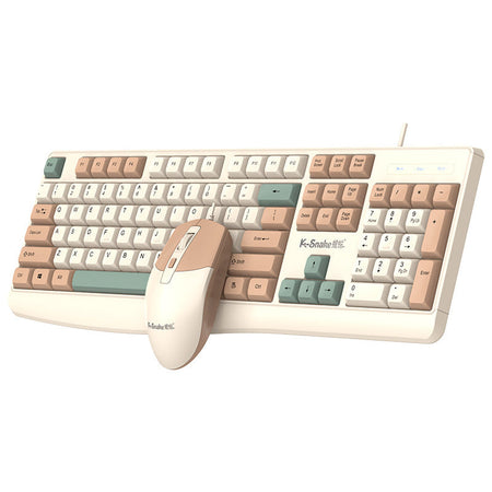 Viper KM300 Wired Keyboard Mouse Set Office Business Edition in Blue