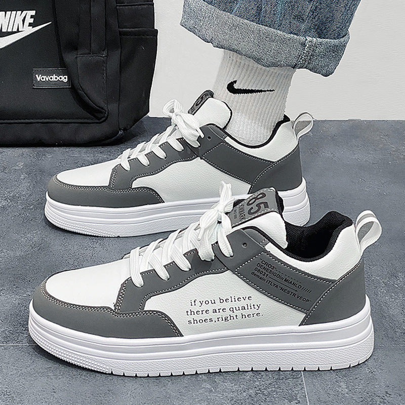 Men's Casual Low-Top Sneakers with Stripe Detail Design
