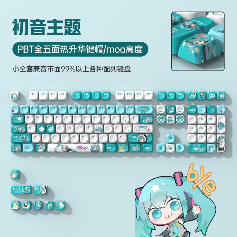 Anime Theme PBT Five-Sided Sublimation Keycap Set Mechanical