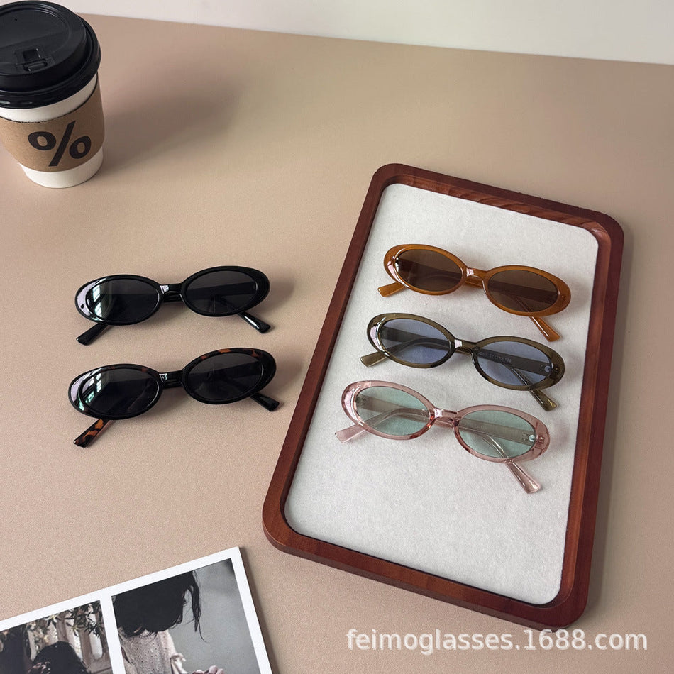 Feimo Retro Oval Small Frame UV400 Kids Sunglasses
