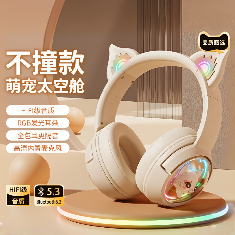 Wireless Bluetooth Headset Head-Mounted Gaming Headset with