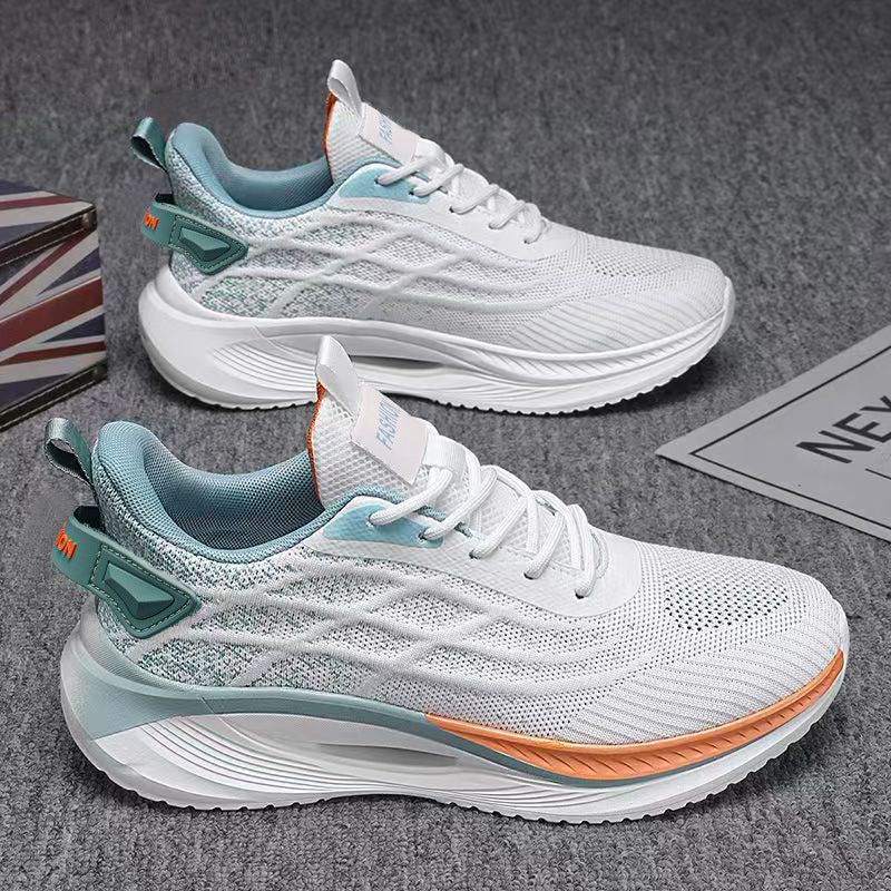 Men's Lightweight Flyknit Running Sneakers with Breathable Mesh