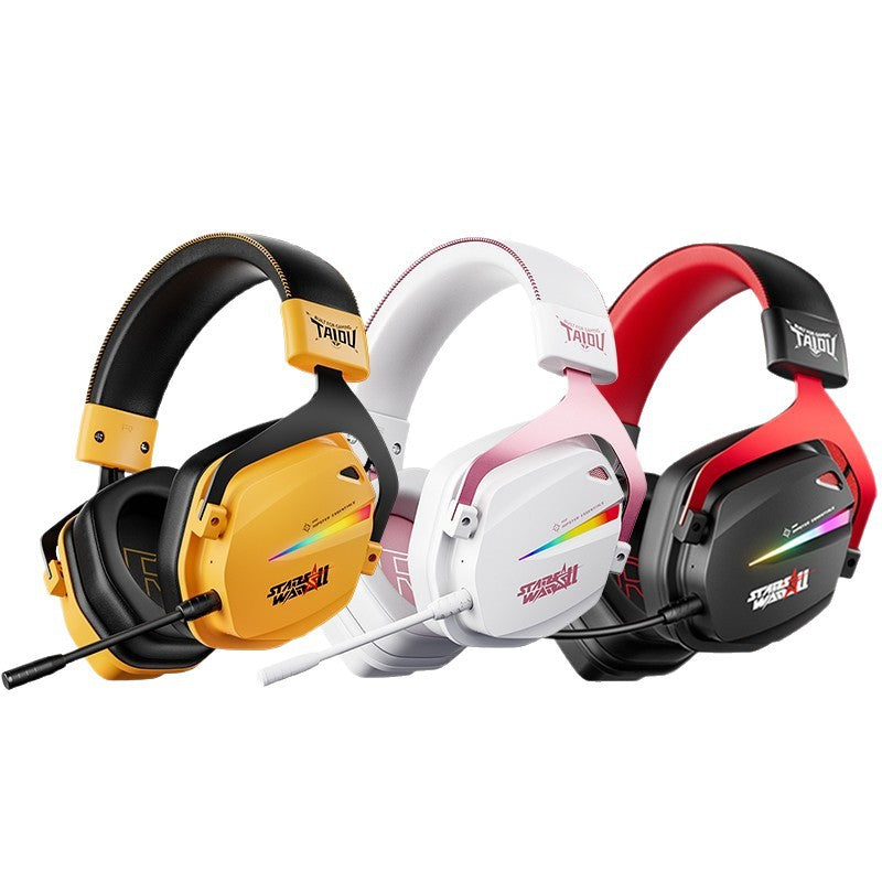 Taidu Titanium Assault Delta Four-Mode Wireless Gaming Headset in White