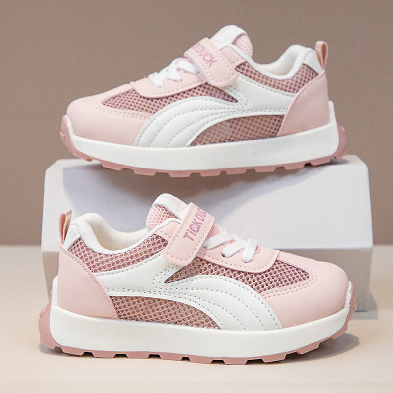 Girls Breathable Mesh Casual Sneakers Soft Sole Lightweight