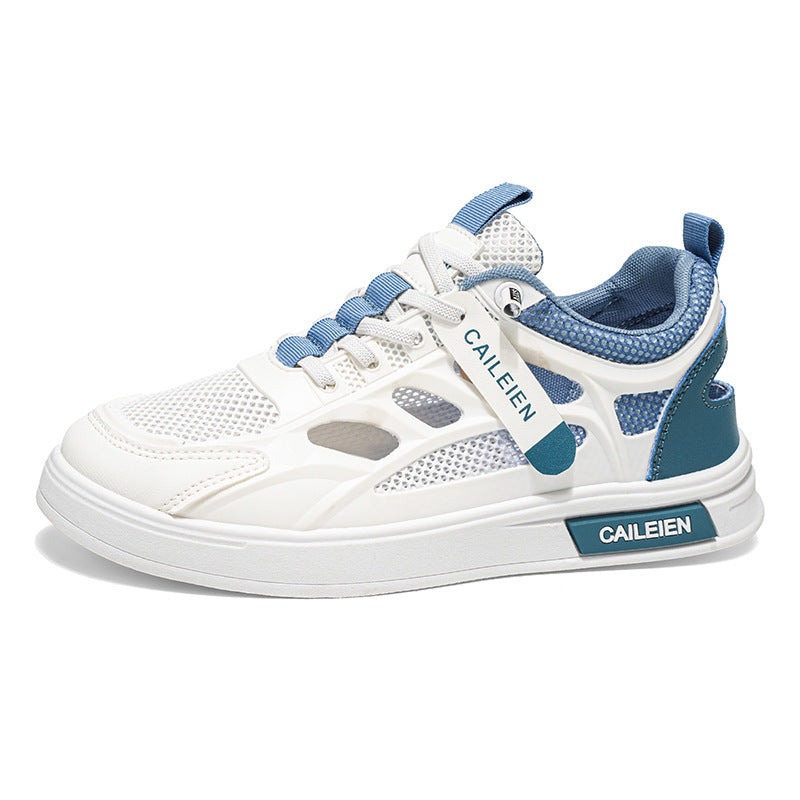 Men's Breathable Mesh Sneakers Casual Lace-Up Sports Shoes