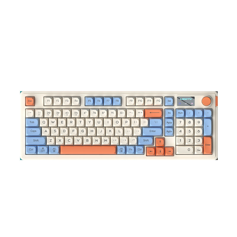 Langtu L98 Wired RGB Mechanical Feel Gaming Keyboard Office in Cream