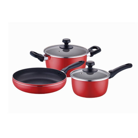 Vtp1605t 3-Piece Cookware Set Frying Pan Soup Pot Milk