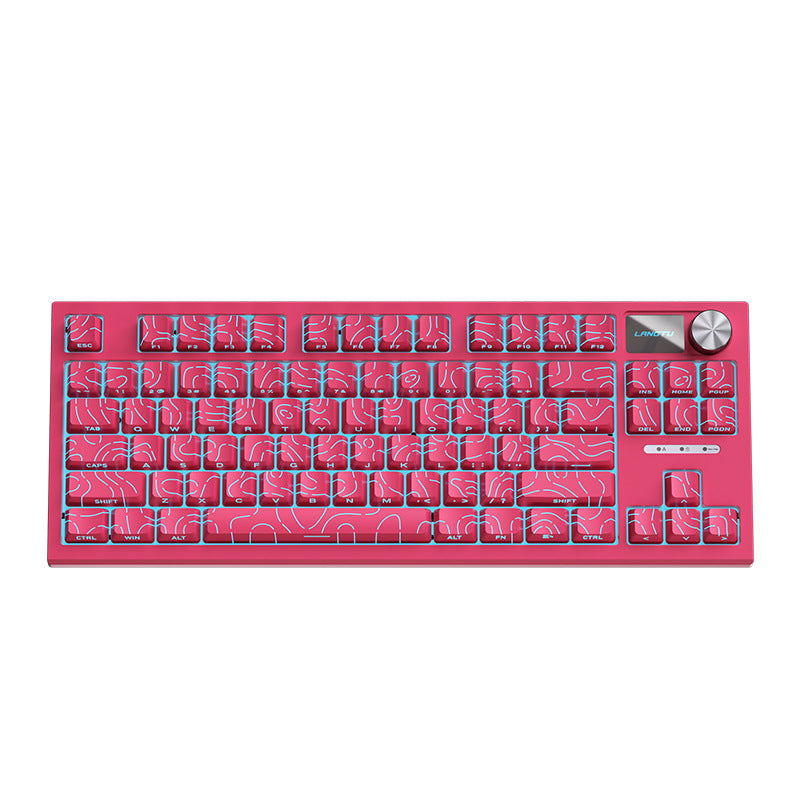 Langtu LT84 Hot-Swap Mechanical Keyboard Tri-Mode Wireless Gaming in White