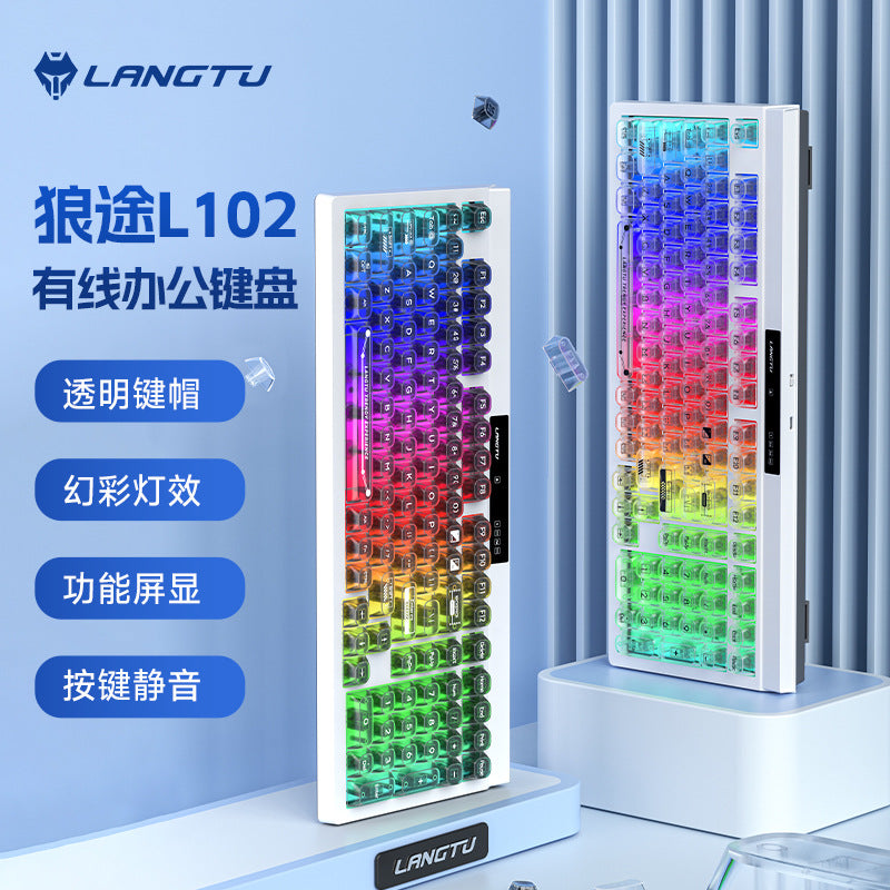 Langtu L102 Tri-Mode Wireless Mechanical Feel Gaming Keyboard