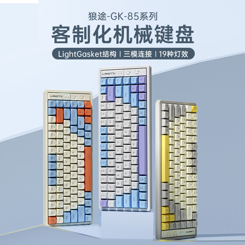 Langtu GK65/85/102 Tri-Mode Wireless Mechanical Keyboard Gaming