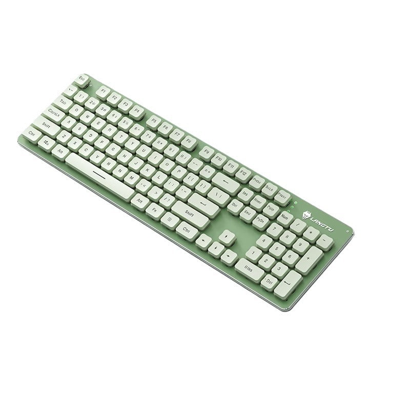 Langtu LT600 Wireless Silent Keyboard Mouse Set Office Gaming in White