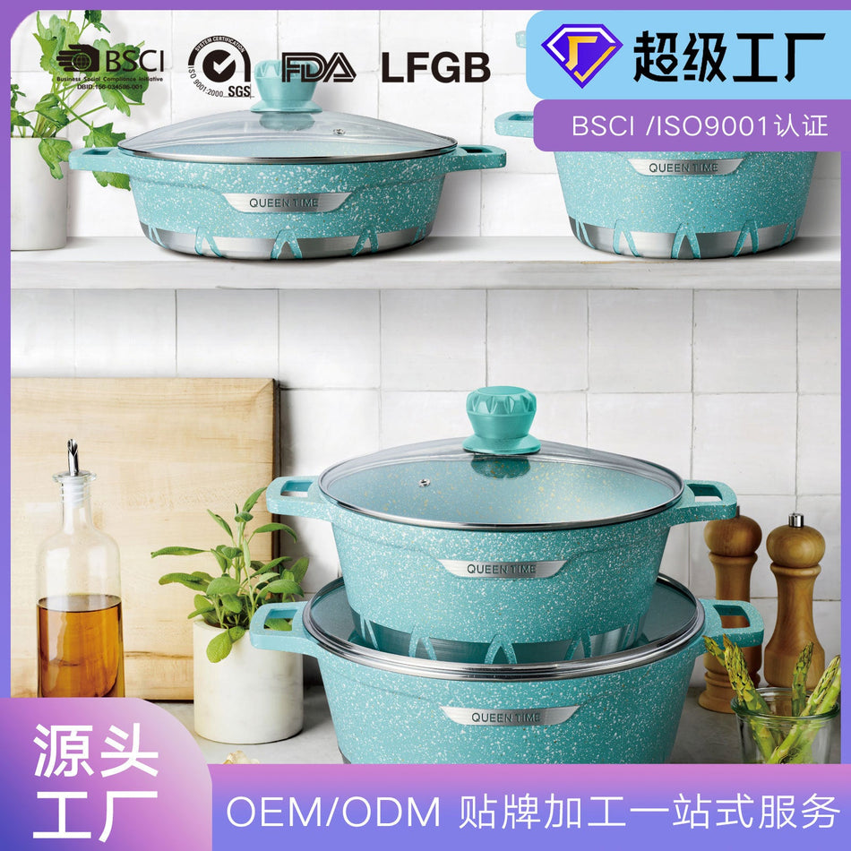 Lanyaya Premium Die-Cast Aluminum Non-Stick Cookware Set
