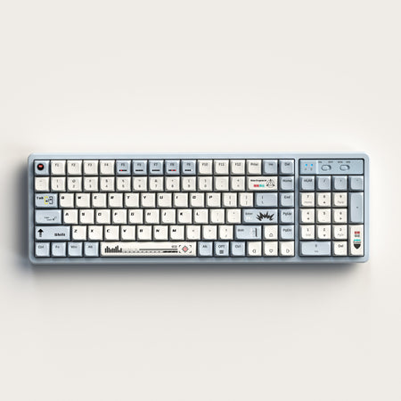 Langtu XK102 Tri-Mode Wireless Mechanical Keyboard Red Switch Gaming in Red