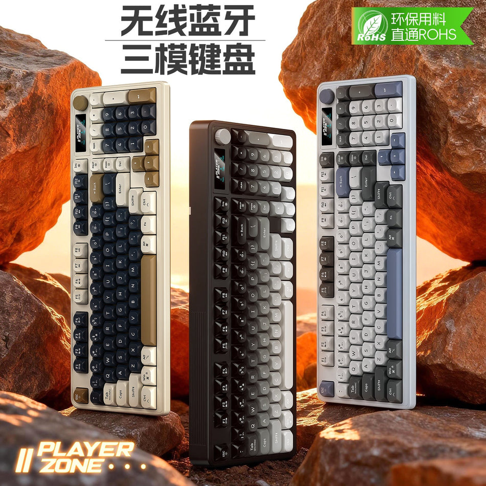 Silver Eagle K10 Tri-Mode Wireless RGB Gaming Keyboard Silent