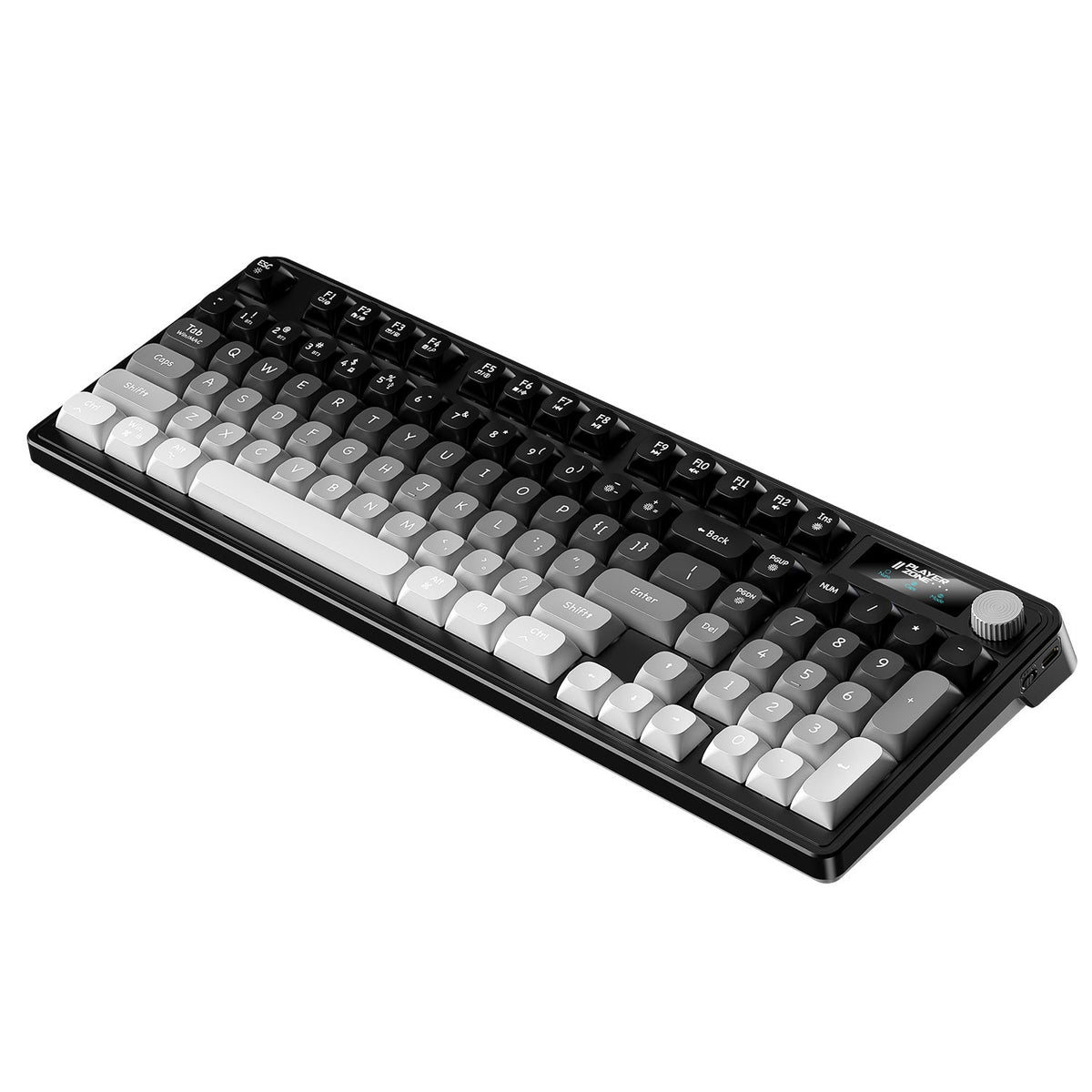 Silver Eagle K10 Tri-Mode Wireless RGB Gaming Keyboard Silent in Blue