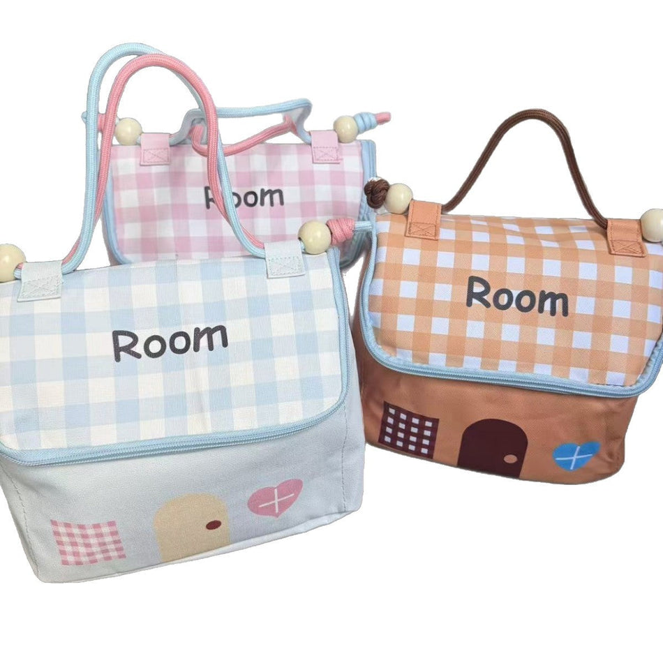 Blue Women's Large Capacity Cosmetic Bag Portable Travel Toiletry Organizer