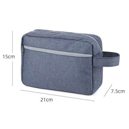 Gray Men's Waterproof Travel Make Up Bag Wet and Dry Storage Organizer