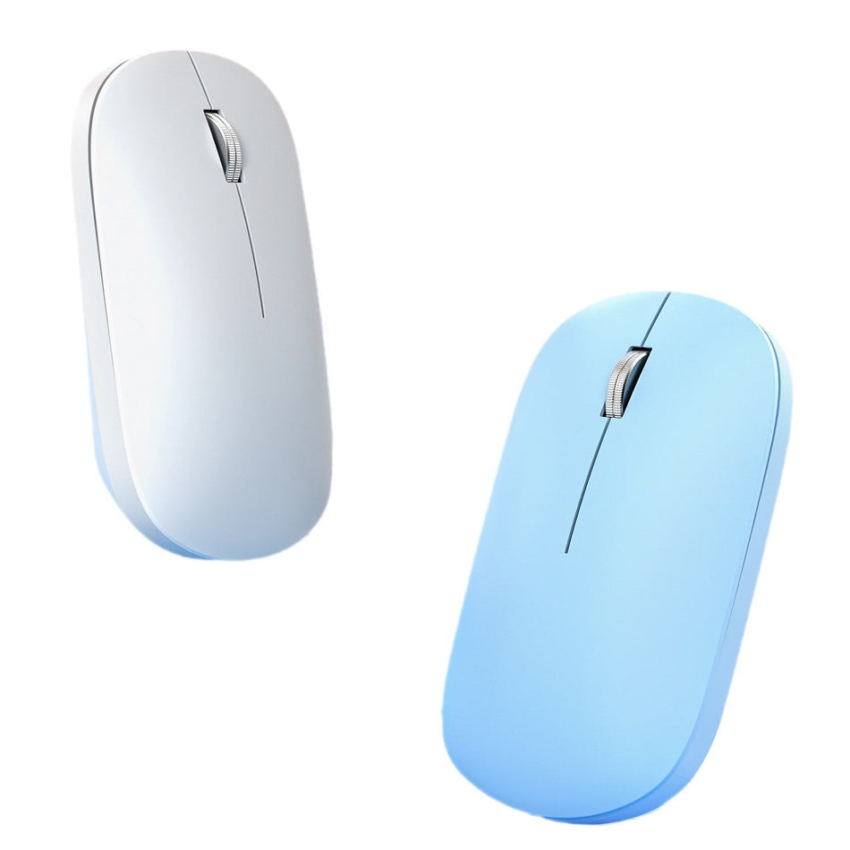 Rechargeable Silent Wireless Mouse for Laptop and Office Use in Blue