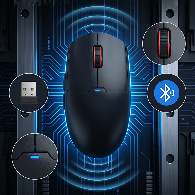290 Dual-Mode Wireless Silent Bluetooth Rechargeable Mouse Office in Black