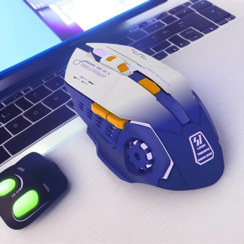 Hot Wheels Dual-Mode Wireless Bluetooth Gaming Mouse E-Sports
