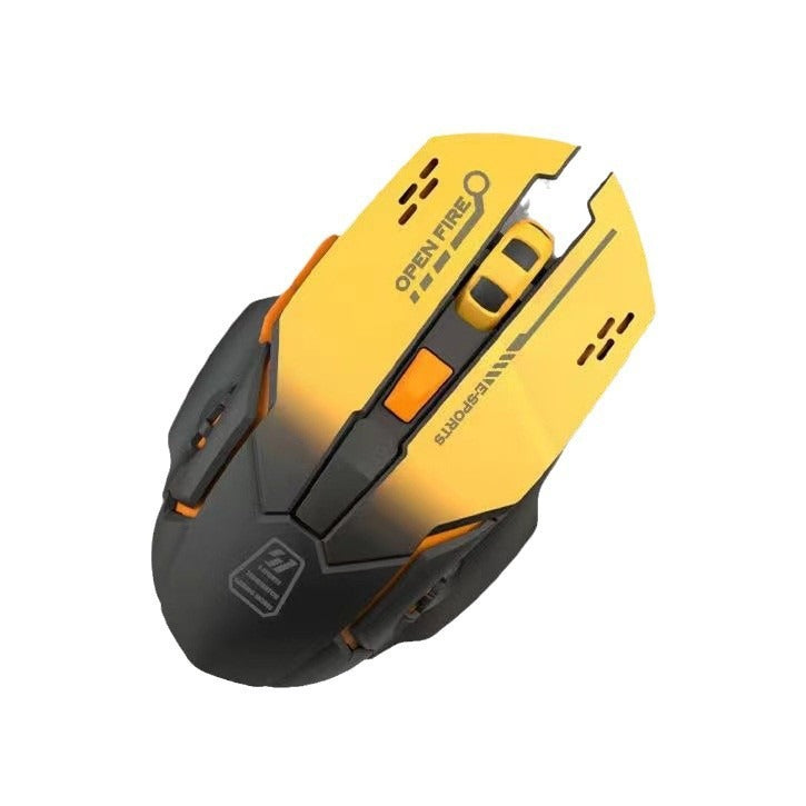 Hot Wheels Dual-Mode Wireless Bluetooth Gaming Mouse E-Sports in Blue