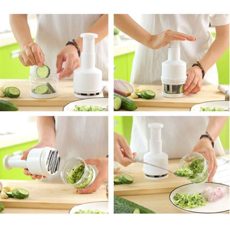 Multi-Functional Manual Pressing Vegetable and Garlic Chopper