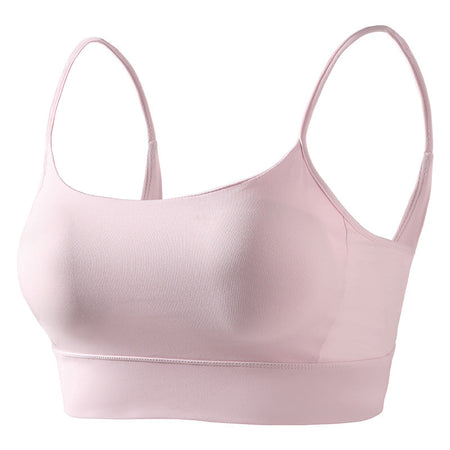 black Seamless Push Up Sports Bra with Racerback Support for Women