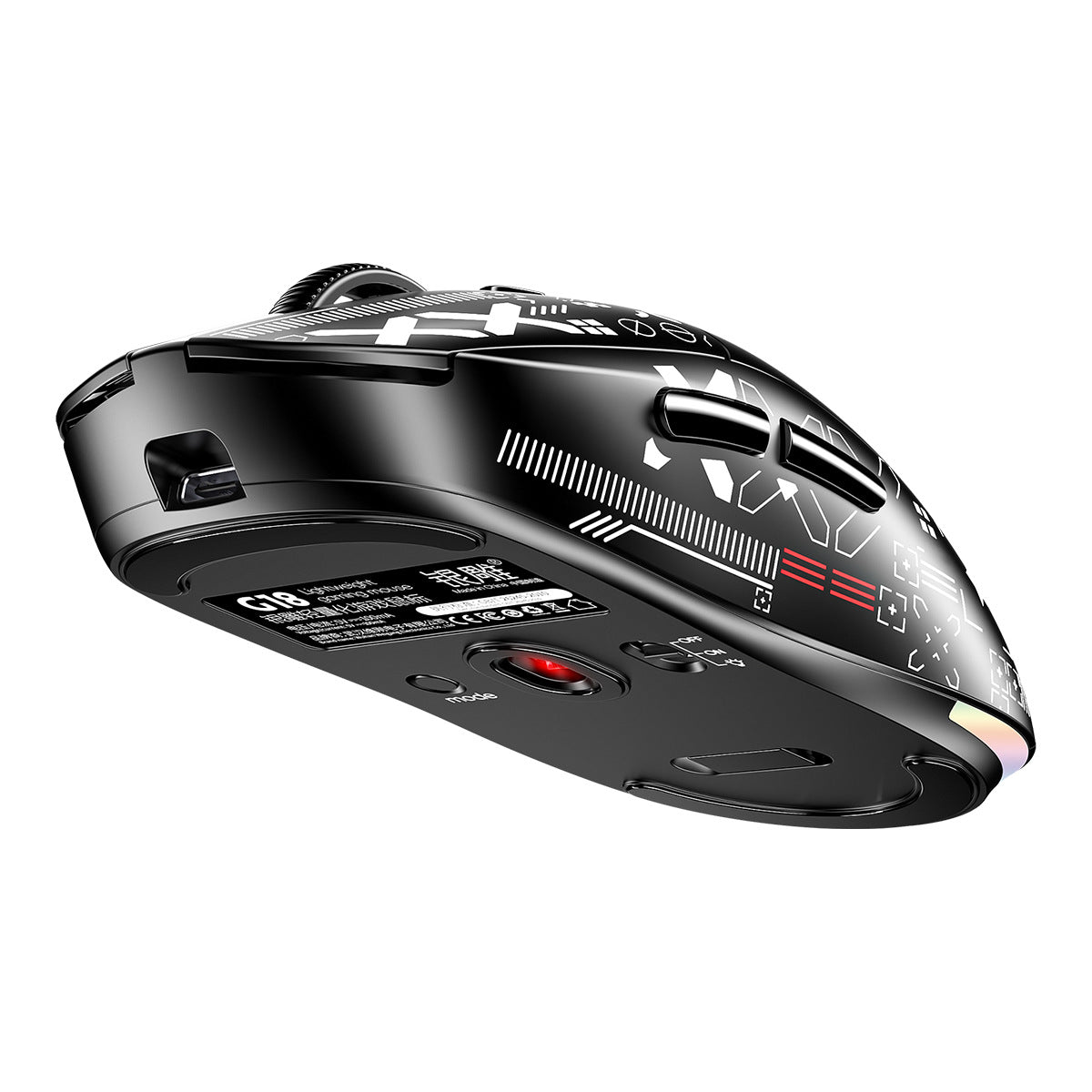 Silver Carve G18 Tri-Mode Wireless RGB Gaming Mouse E-Sports