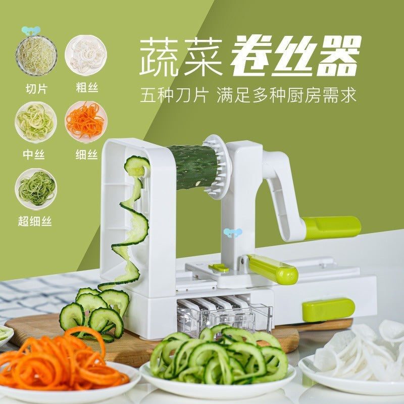 Multi-Functional Manual Vegetable Spiralizer and Fruit Chopper