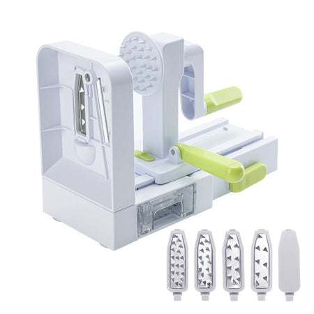 Red Multi-Functional Manual Vegetable Spiralizer and Fruit Chopper