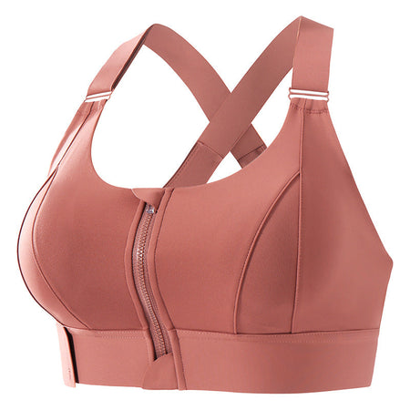 black High Support Shockproof Sports Bra for Women Plus Size