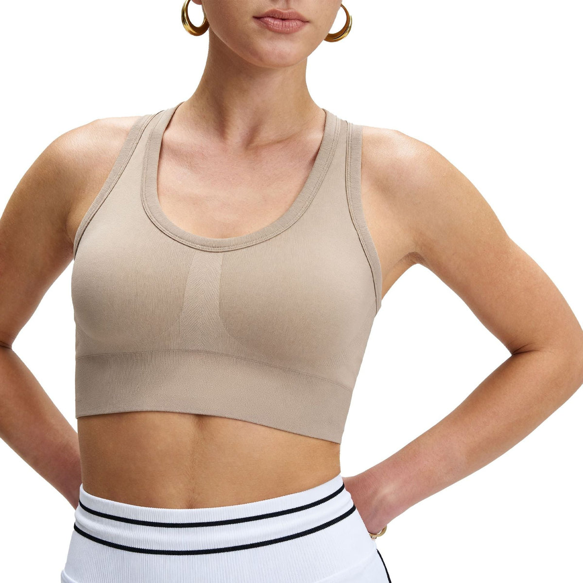Black Adjustable Full Cup Sports Bra for Running Yoga Support