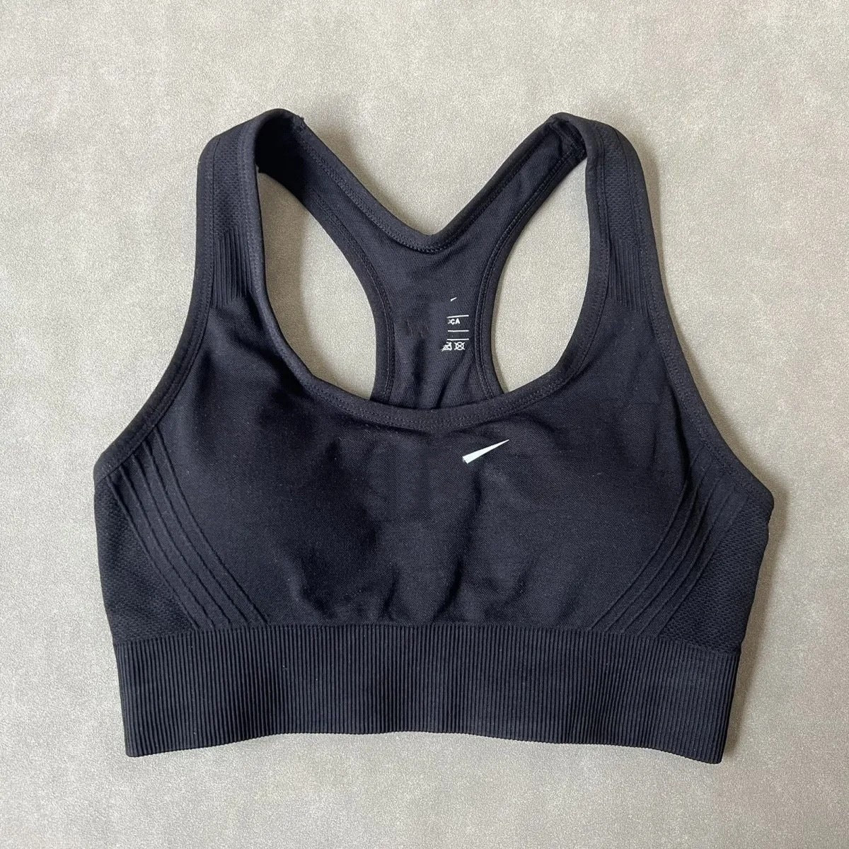 N Style Black Quick Dry Push Up Sports Bra for Running and Yoga Support