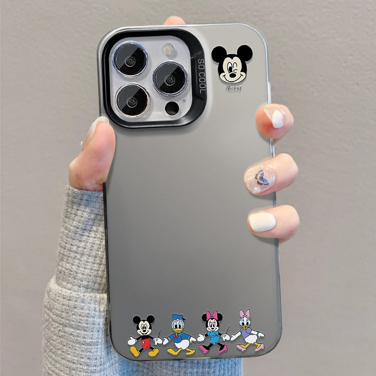 Black mickey mouse stand phone case for huawei, oppo, vivo & xiaomi