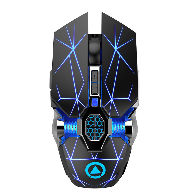 A7 Rechargeable Wireless Silent Mouse for Home Office Gaming in Black
