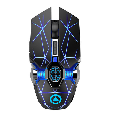 A7 Rechargeable Wireless Silent Mouse for Home Office Gaming in Black