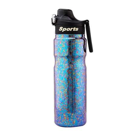 Gradient color Premium Pure Titanium 650ml Insulated Outdoor Water Bottle