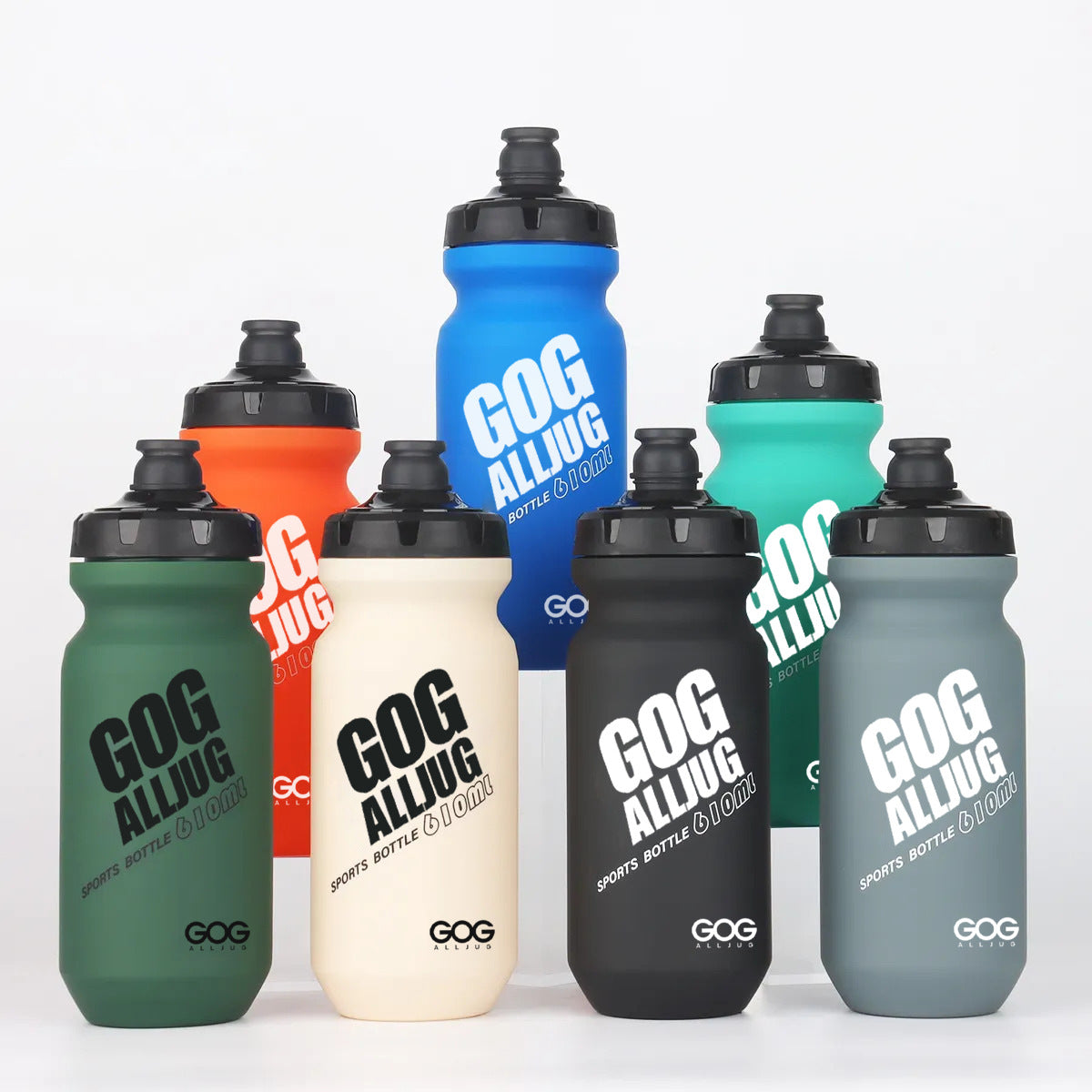 Vibrant orange GOG Premium 610ml Squeeze Mountain and Road Bike Sports Water Bottle