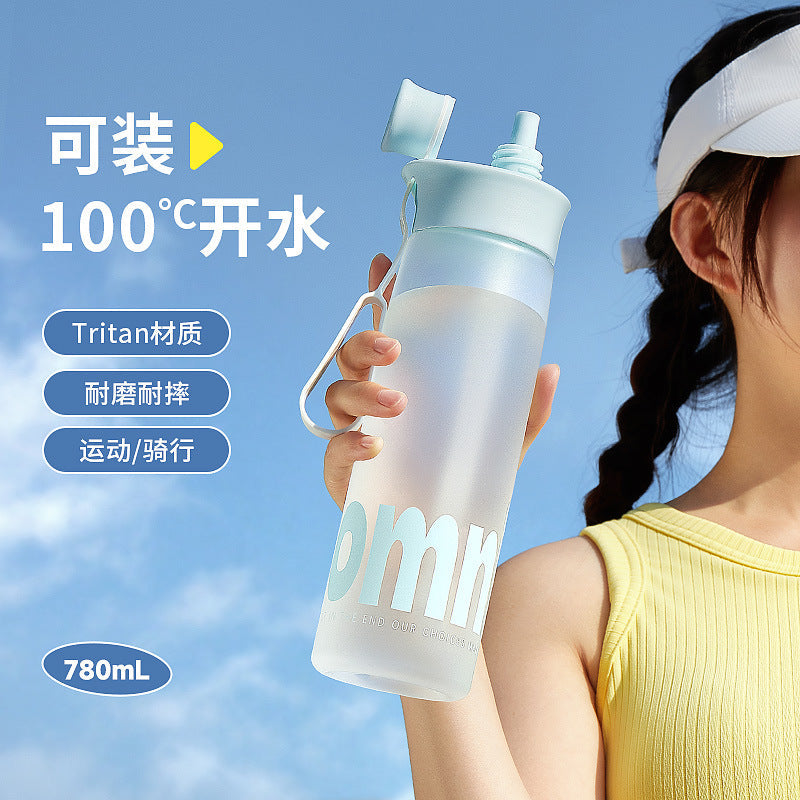 Premium Tritan Large-Capacity Sports Water Bottle with Straw